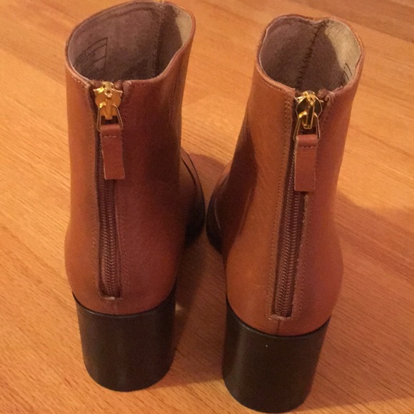 Antonio De Faria Gorgeous Leather Boots Camel Color Made in Portugal •SZ 9• NEW - Picture 3 of 7